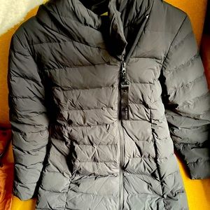 Grand OS Black Knee Length Puffer